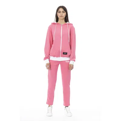 Baldinini Trend Multicolor Cotton Tracksuit In Pink