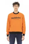 Baldinini Trend Orange Cotton Sweater In Orange