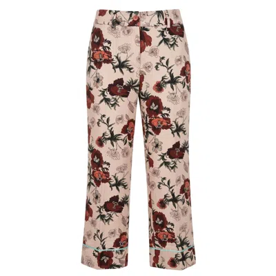 Baldinini Trend Pink Cotton Women Women's Pant In Multi