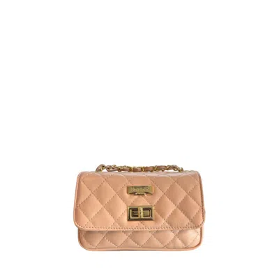 Baldinini Trend Pink Leather Women Crossbody Women's Bag In Multicolor