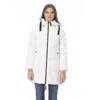 Baldinini Trend White Polyester Parka In White