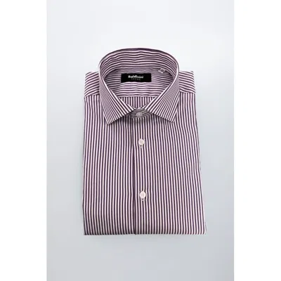Baldinini Trend Purple Cotton Men's Shirt