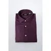Baldinini Trend Purple Cotton Shirt In Purple