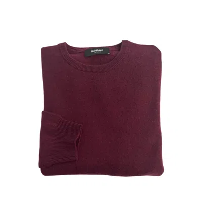 Baldinini Trend Red Cashmere Men's Sweater In Burgundy