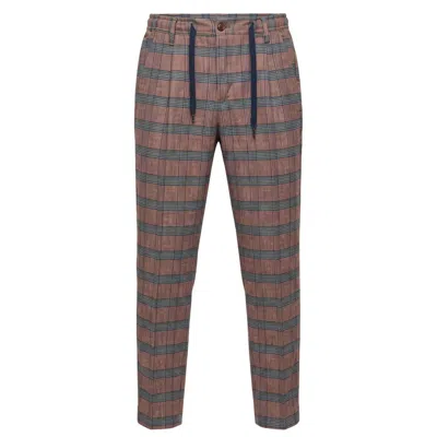 Baldinini Trend Red Cotton Men Pants In Multi