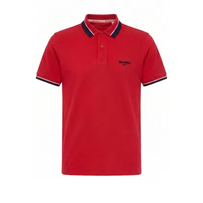 Baldinini Trend Red Cotton Men Polo-shirt