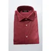 Baldinini Trend Red Cotton Shirt In Red