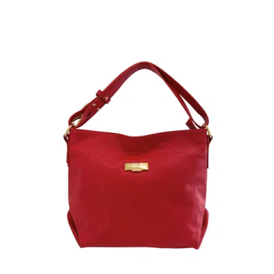 Baldinini Trend Red Leather Women Women's Bag In Multicolor