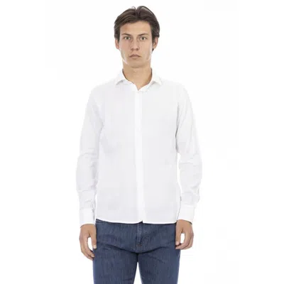 Baldinini Trend White Cotton Long Sleeve T-shirt