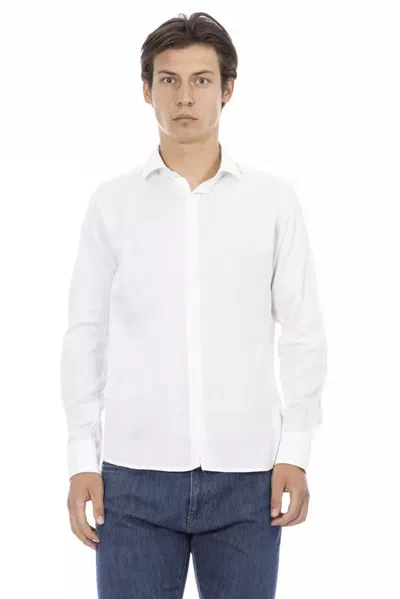 Baldinini Trend White Cotton Men Men's Shirt