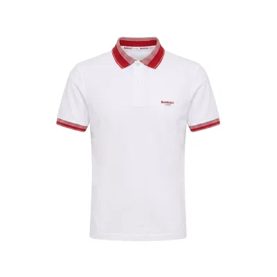 Baldinini Trend White Cotton Men Polo