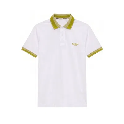 Baldinini Trend White Cotton Men Polo-shirt