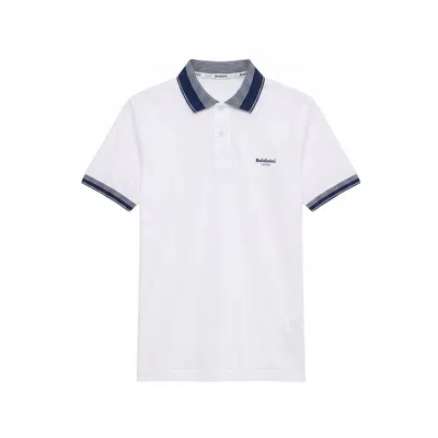 Baldinini Trend White Cotton Men Polo-shirt