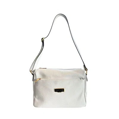 Baldinini Trend White Cowhide Crossbody Women's Bag