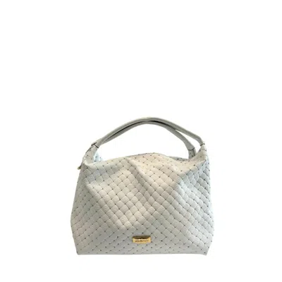 Baldinini Trend White Cowhide Shoulder Women's Bag