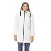 Baldinini Trend White Polyester Parka In White