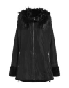 Baldinini Trend Woman Coat Black Size 3xl Polyester, Acrylic, Modacrylic