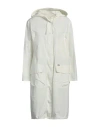 Baldinini Trend Woman Overcoat & Trench Coat Off White Size 8 Polyester, Cotton