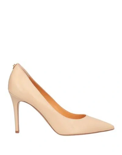Baldinini Trend Woman Pumps Sand Size 10 Calfskin In Beige