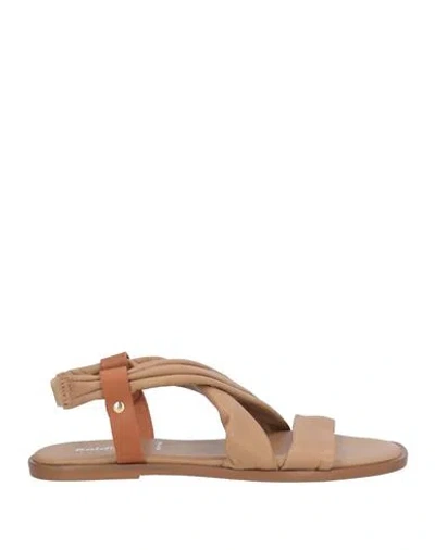 Baldinini Trend Woman Sandals Brown Size 6 Leather
