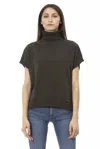 Baldinini Trend Green Wool Sweater In Grey
