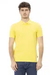 Baldinini Trend Yellow Cotton Men Polo Men's Shirt In Yellow