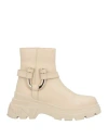 Baldinini Woman Ankle Boots Beige Size 10 Soft Leather