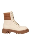 Baldinini Woman Ankle Boots Beige Size 7.5 Calfskin