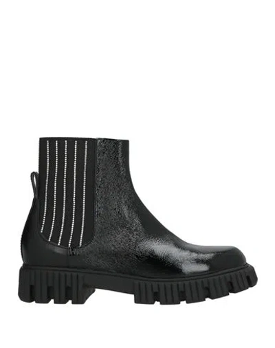 Baldinini Woman Ankle Boots Black Size 6 Leather