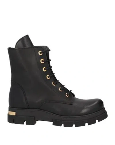 Baldinini Woman Ankle Boots Black Size 6 Leather