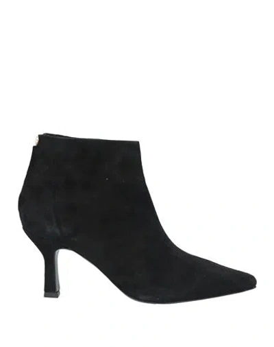 Baldinini Woman Ankle Boots Black Size 6 Leather