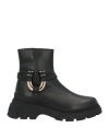 Baldinini Woman Ankle Boots Black Size 6 Soft Leather In Black