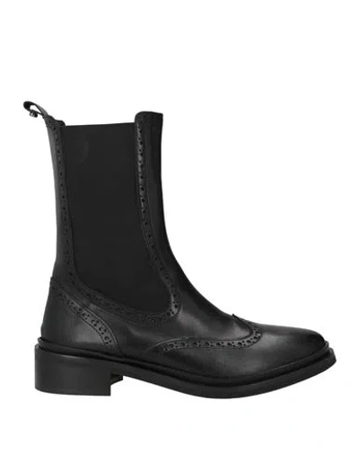 Baldinini Woman Ankle Boots Black Size 7 Calfskin