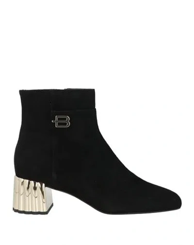 Baldinini Woman Ankle Boots Black Size 8.5 Leather