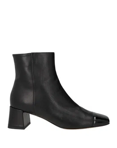 Baldinini Woman Ankle Boots Black Size 9 Leather