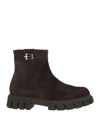 Baldinini Woman Ankle Boots Brown Size 5 Leather