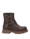 Baldinini Woman Ankle Boots Cocoa Size 11 Calfskin In Brown