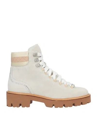 Baldinini Woman Ankle Boots Off White Size 8 Leather