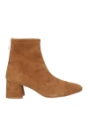 Baldinini Woman Ankle Boots Tan Size 6 Leather In Brown
