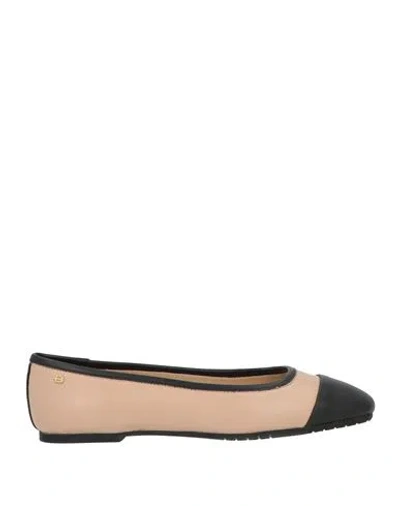 Baldinini Woman Ballet Flats Beige Size 8 Leather In Multi