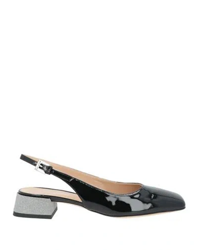 Baldinini Woman Ballet Flats Black Size 7 Leather