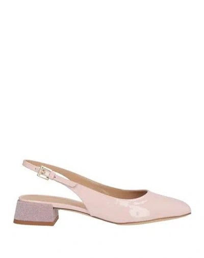 Baldinini Woman Ballet Flats Light Pink Size 8 Leather