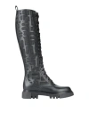 Baldinini Woman Boot Black Size 8 Leather In Black
