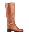 Baldinini Woman Boot Brown Size 8 Leather In Brown