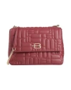 Baldinini Woman Cross-body Bag Burgundy Size - Calfskin, Pvc - Polyvinyl Chloride In Red