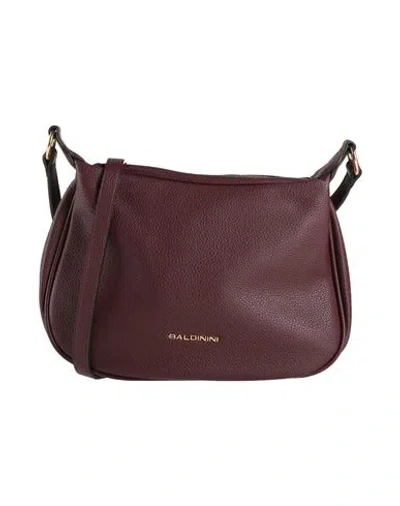 Baldinini Woman Cross-body Bag Burgundy Size - Polyurethane In Red