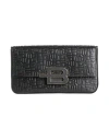 Baldinini Woman Handbag Black Size - Calfskin, Pvc - Polyvinyl Chloride In Black