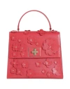 Baldinini Woman Handbag Red Size - Calfskin, Pvc - Polyvinyl Chloride In Red