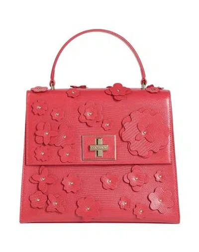 Baldinini Woman Handbag Red Size - Calfskin, Pvc - Polyvinyl Chloride