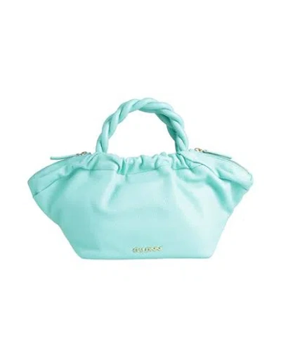 Baldinini Woman Handbag Turquoise Size - Cow Leather In Blue